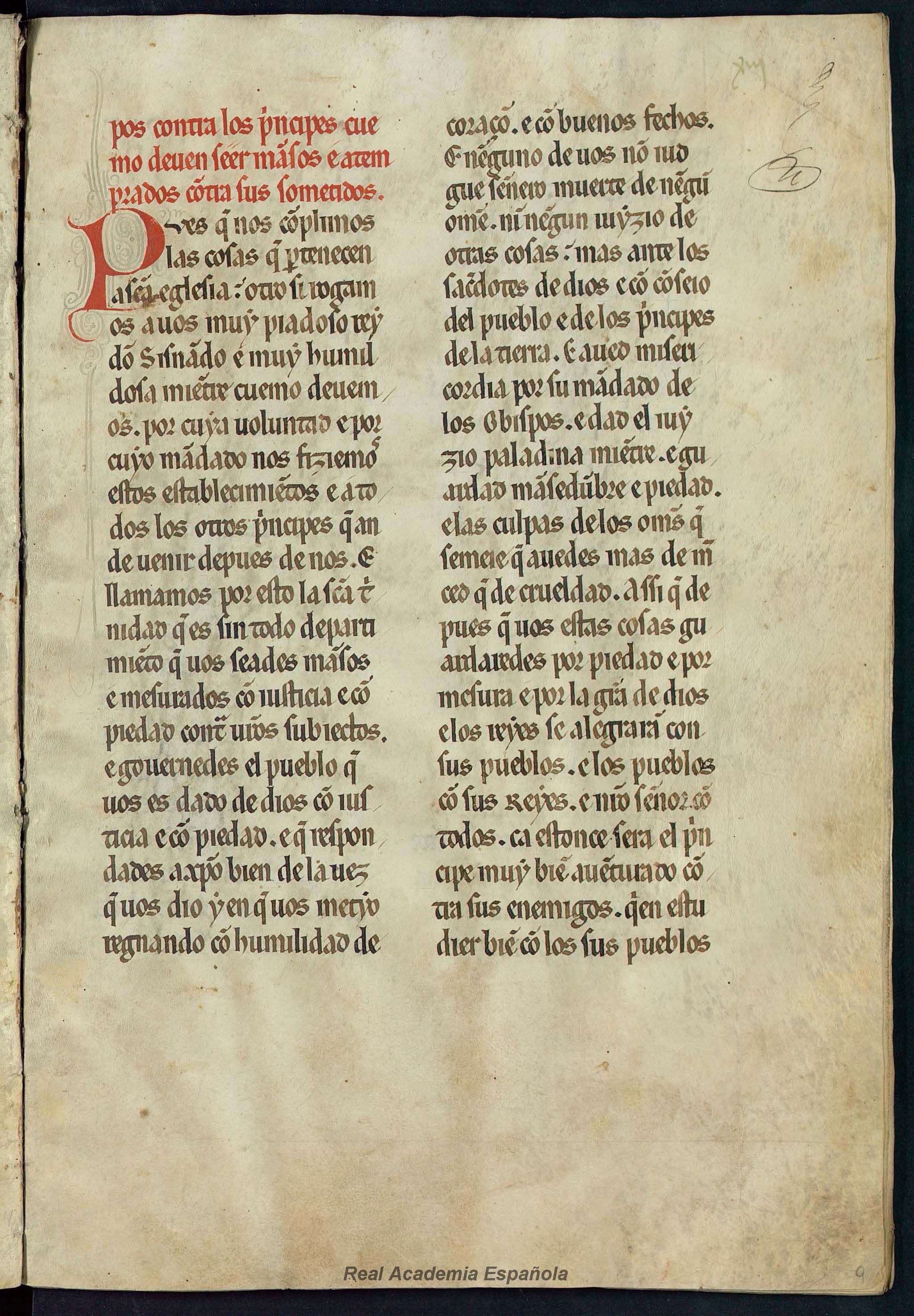 Folio 019 — RAE 54, Titulus primus