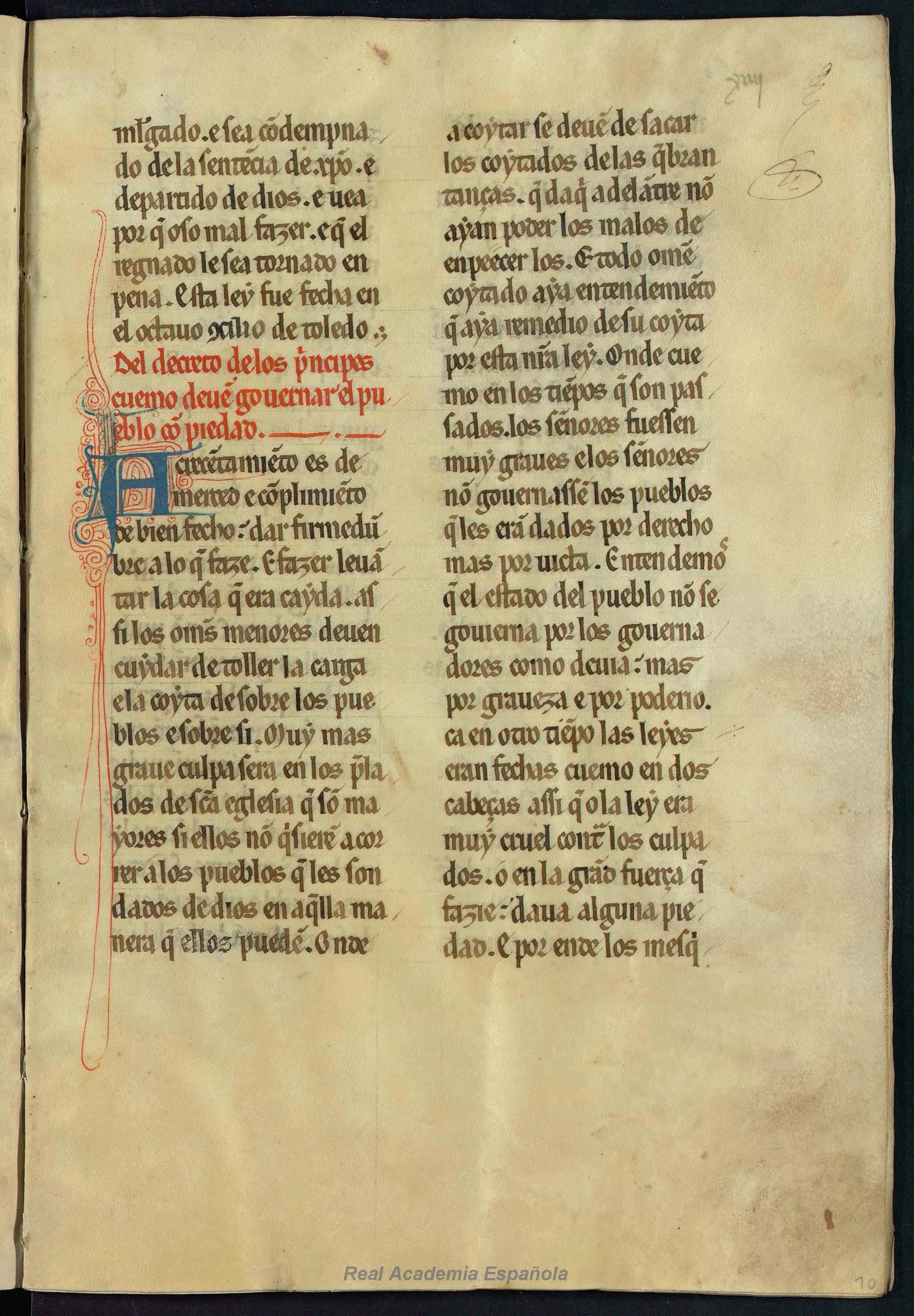 Folio 021 — RAE 54, Titulus primus