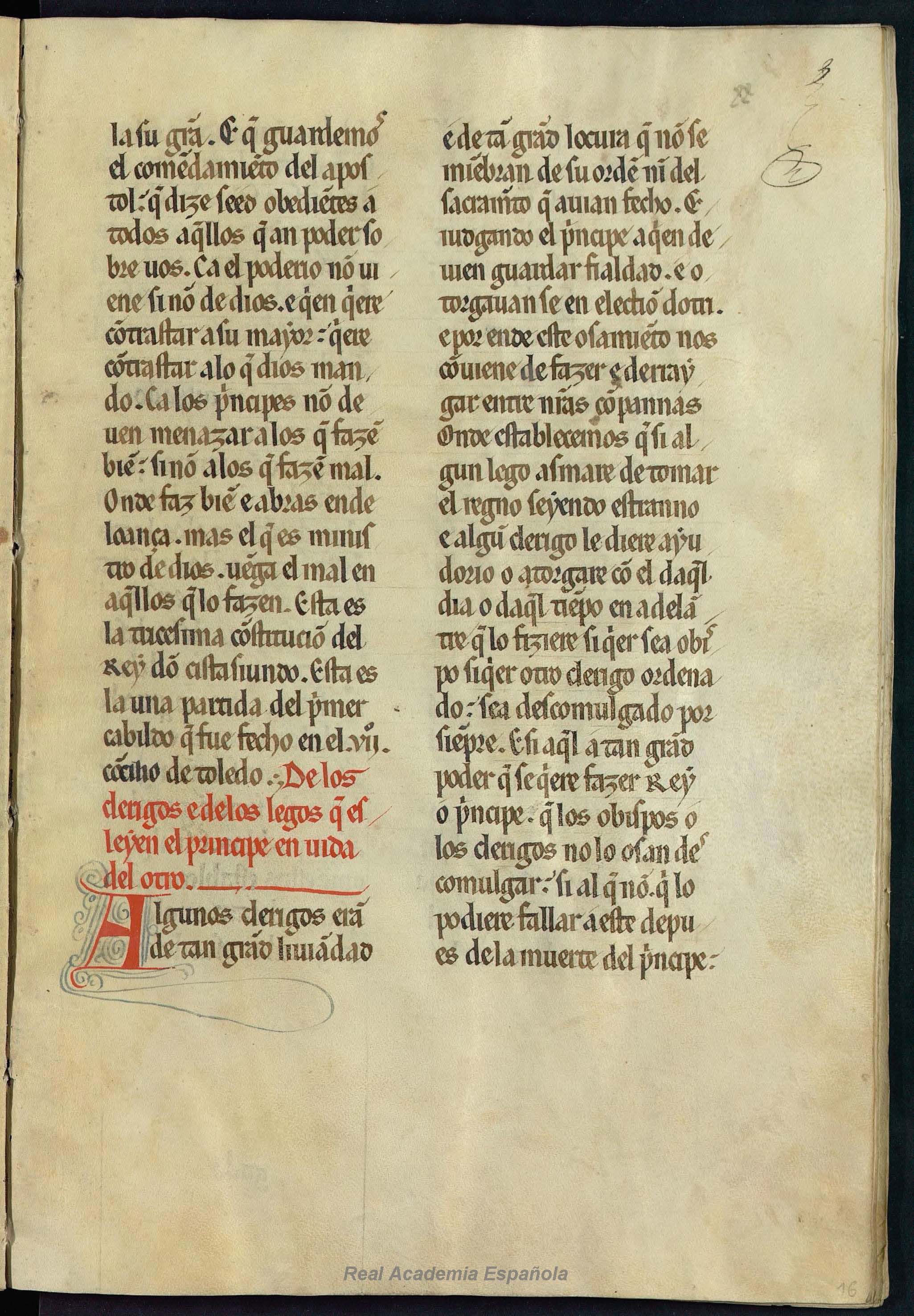 Folio 033 — RAE 54, Titulus primus