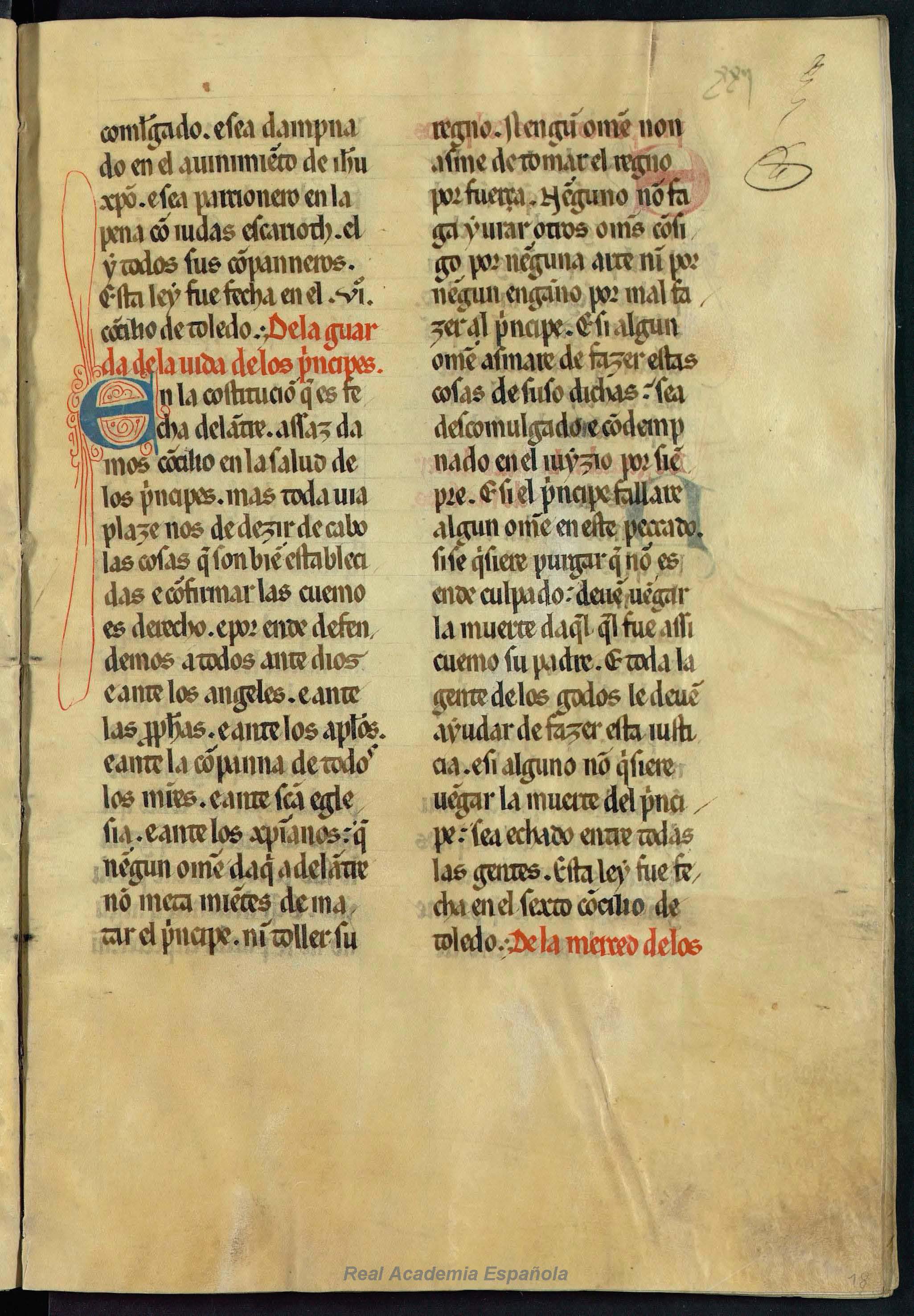 Folio 037 — RAE 54, Titulus primus