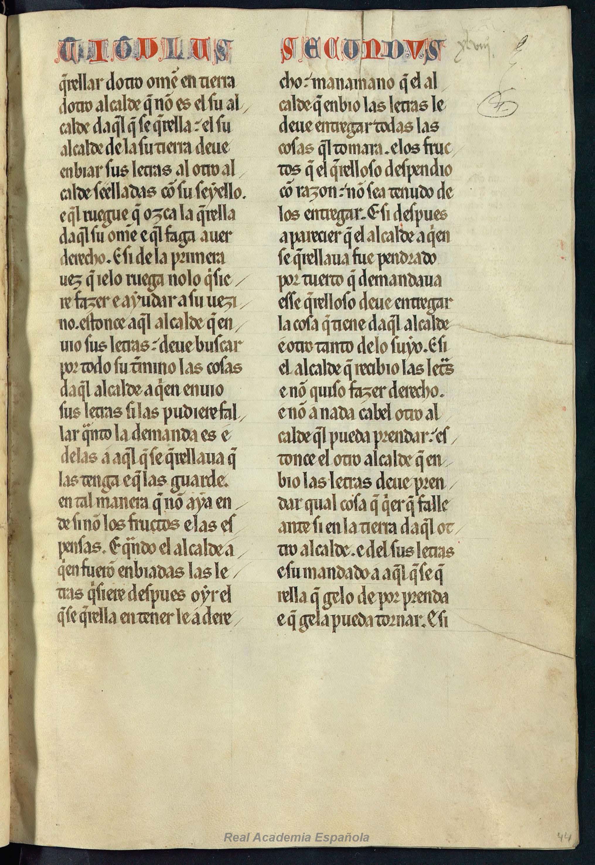 Folio 089 — RAE 54, Libro 2