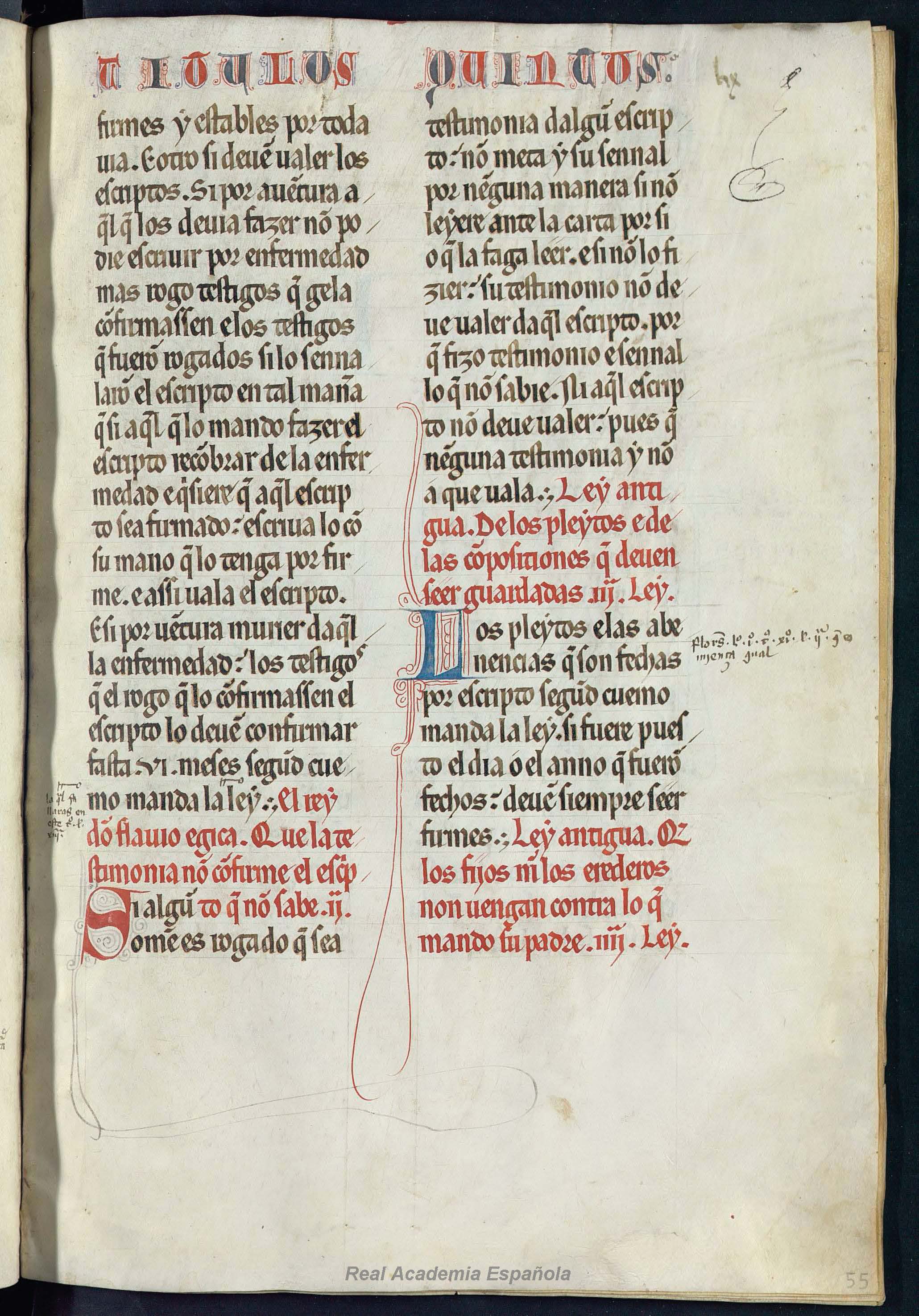 Folio 111 — RAE 54, Libro 2