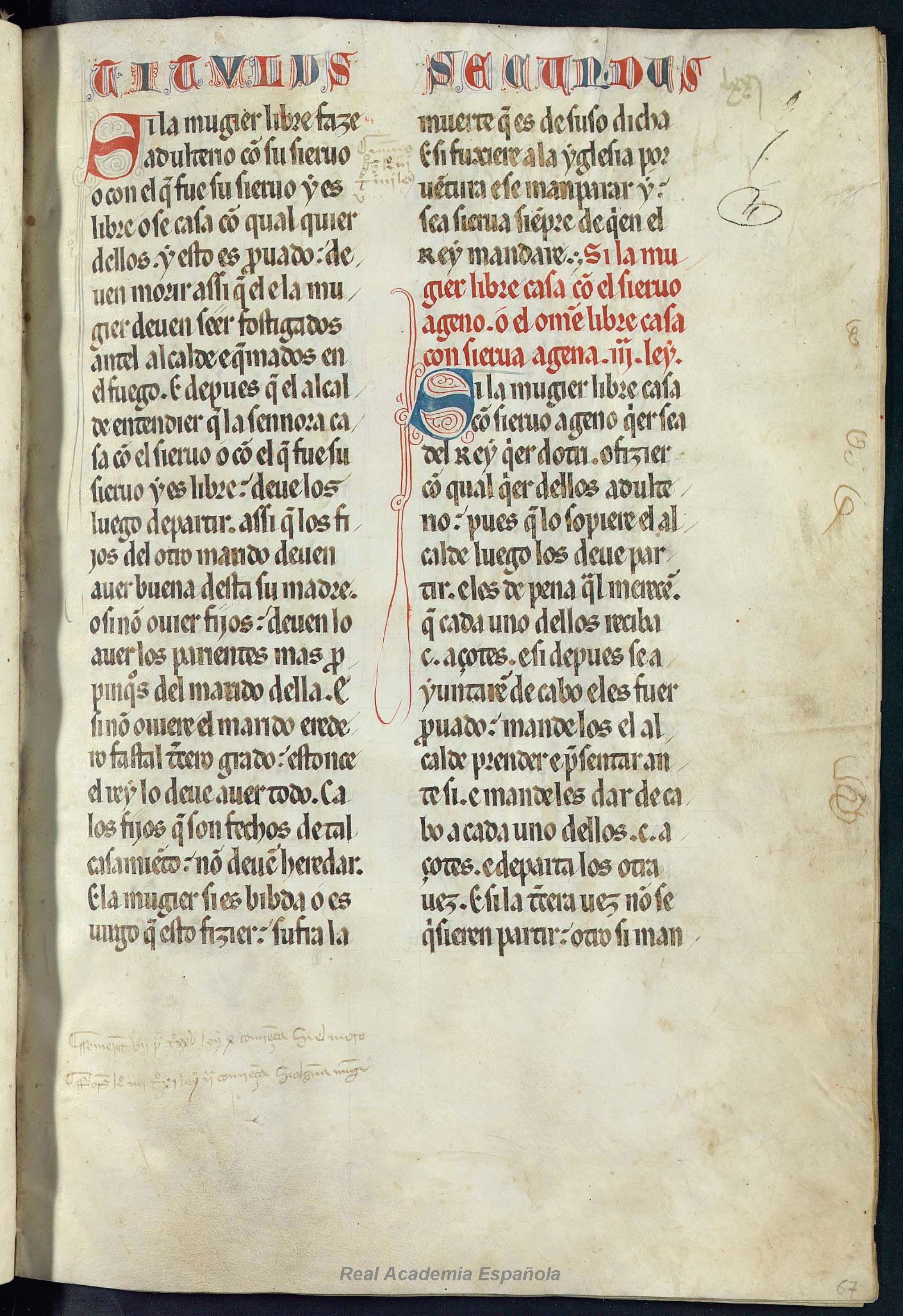 Folio 135 — RAE 54, Libro 3