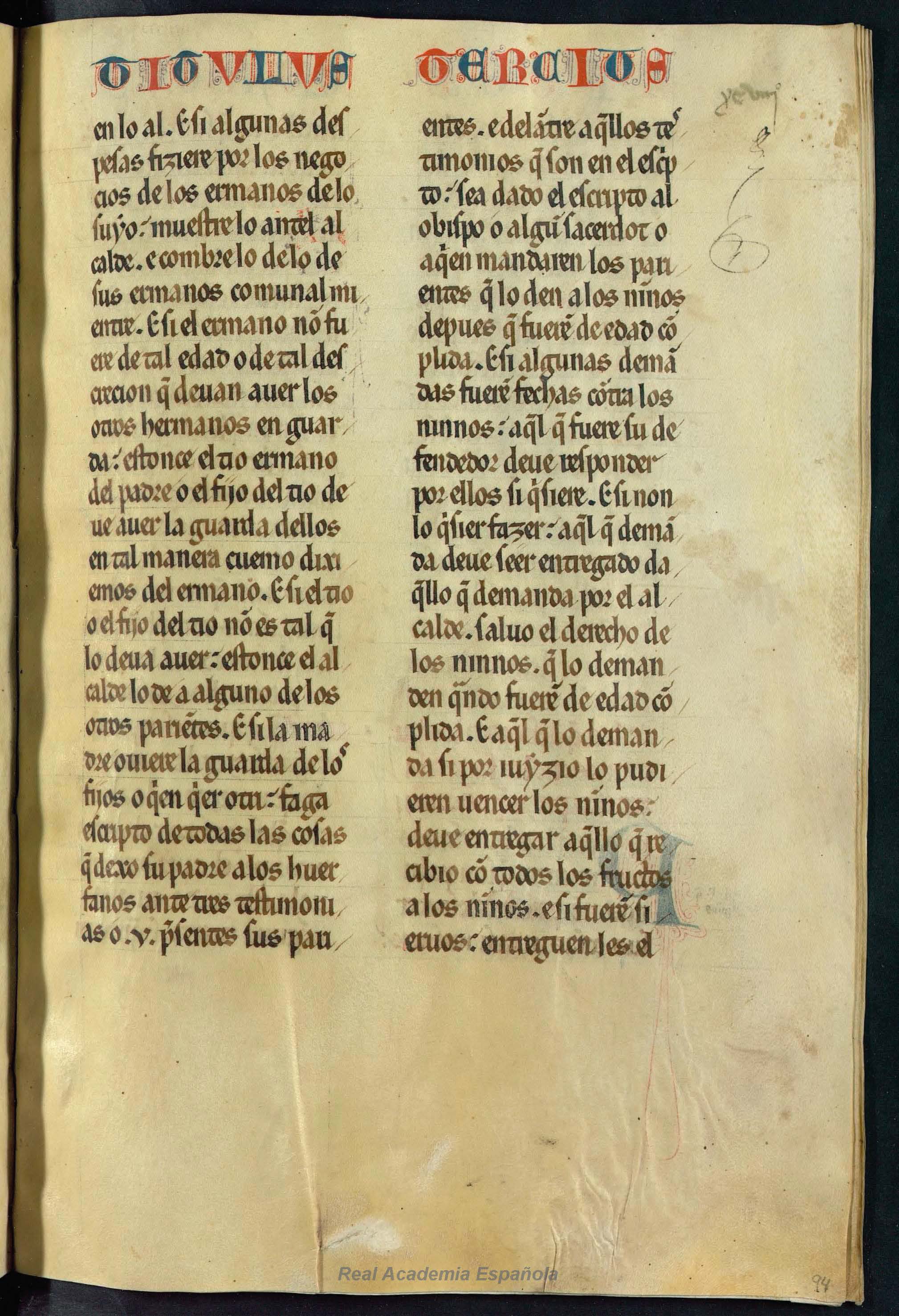 Folio 189 — RAE 54, Libro 4