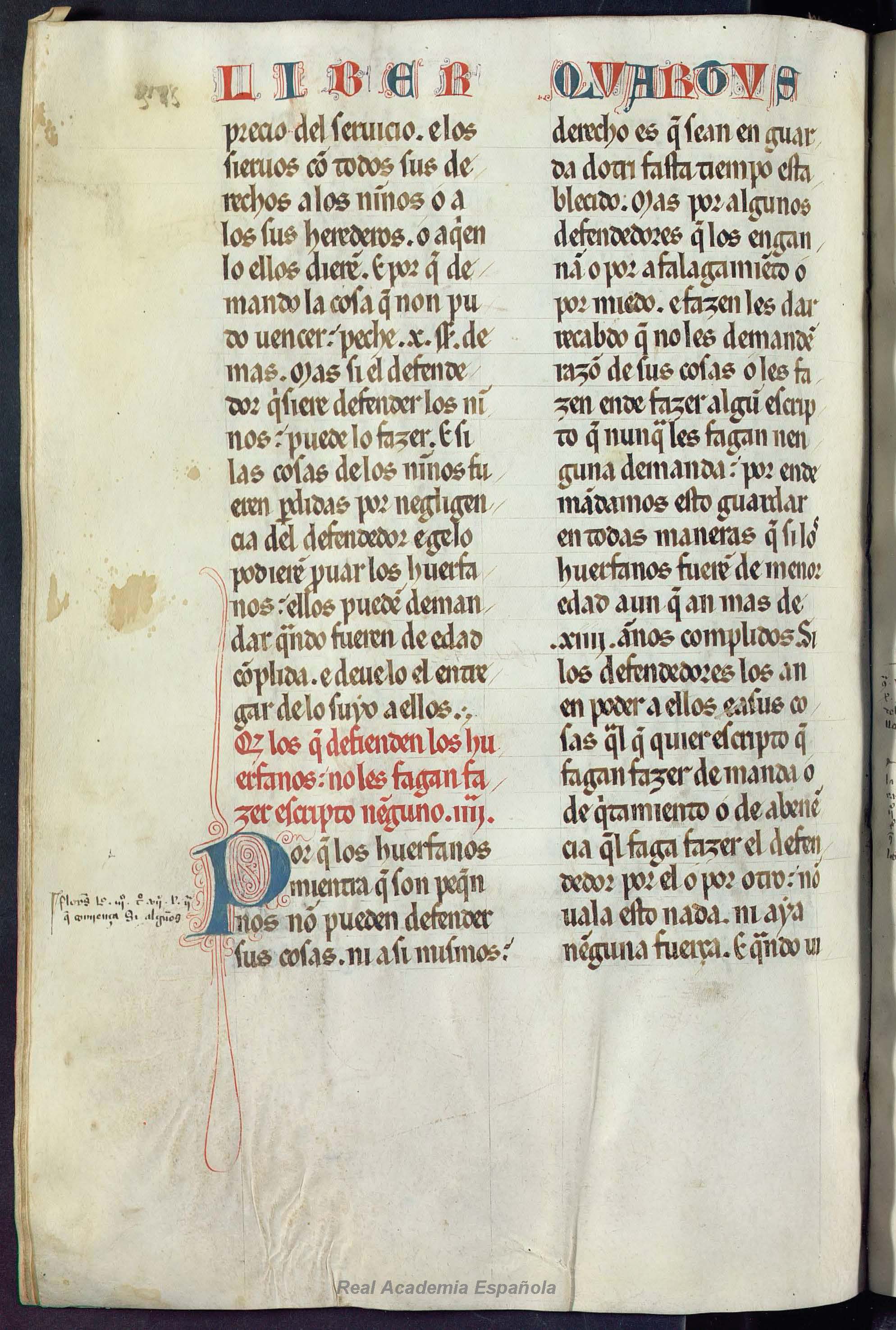 Folio 190 — RAE 54, Libro 4