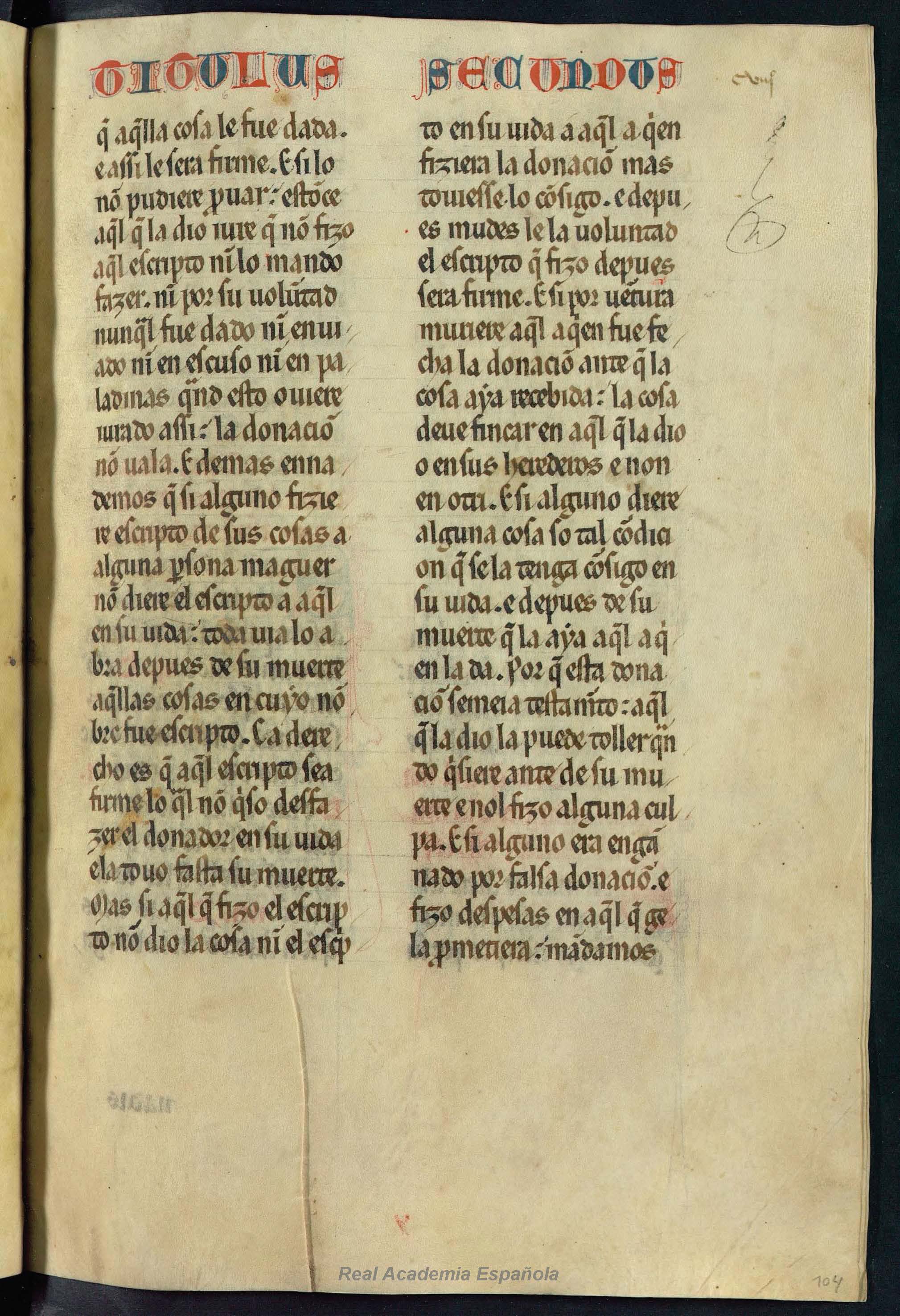 Folio 209 — RAE 54, Libro 5