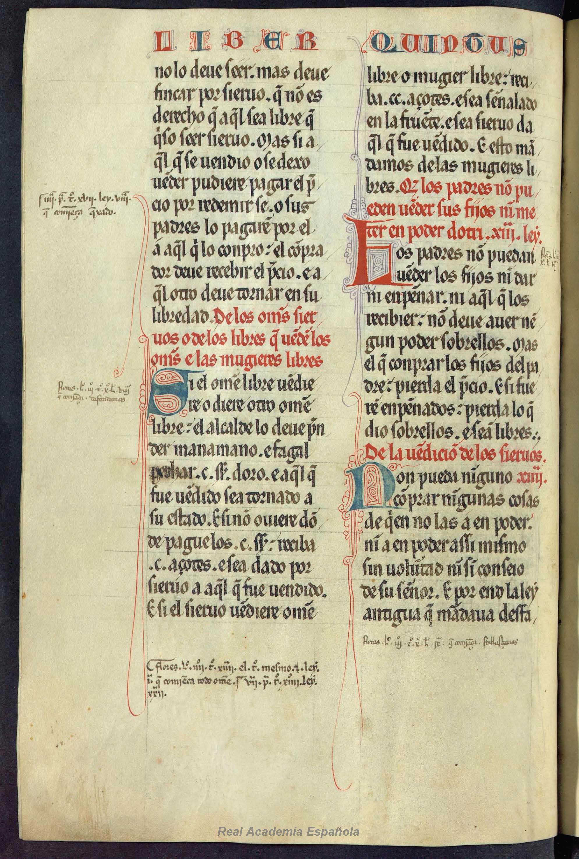Folio 216 — RAE 54, Libro 5