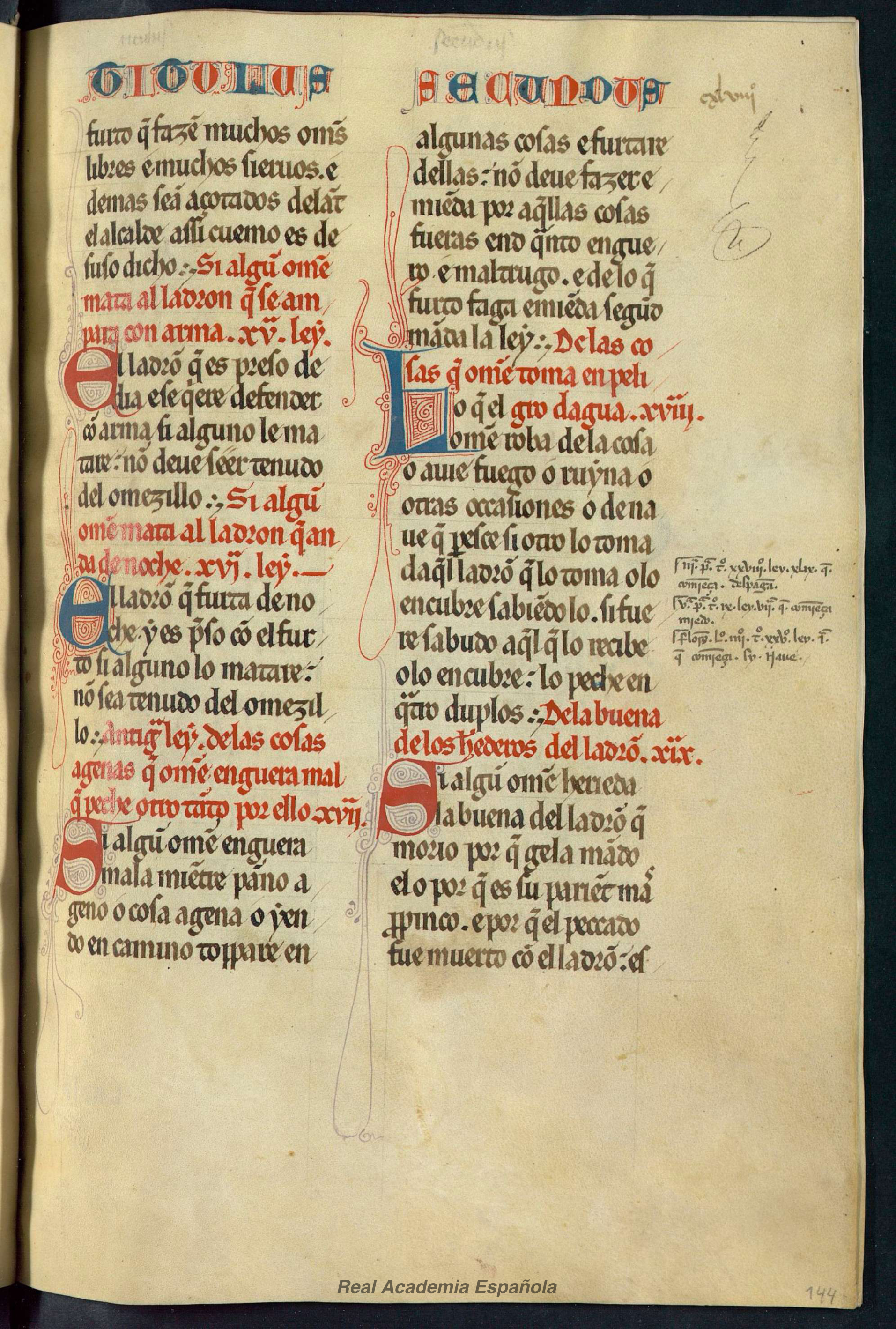 Folio 289 — RAE 54, Libro 7