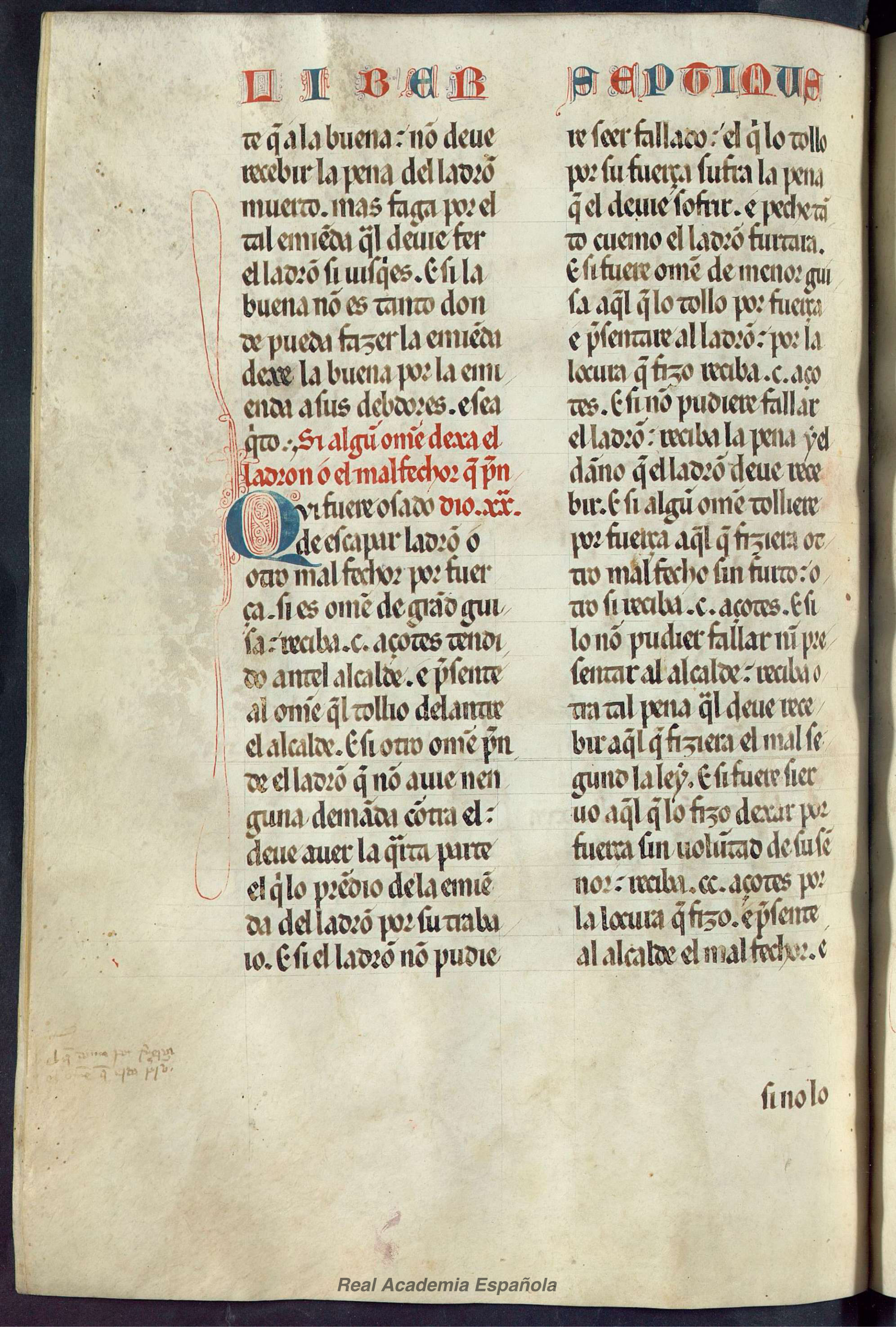 Folio 290 — RAE 54, Libro 7