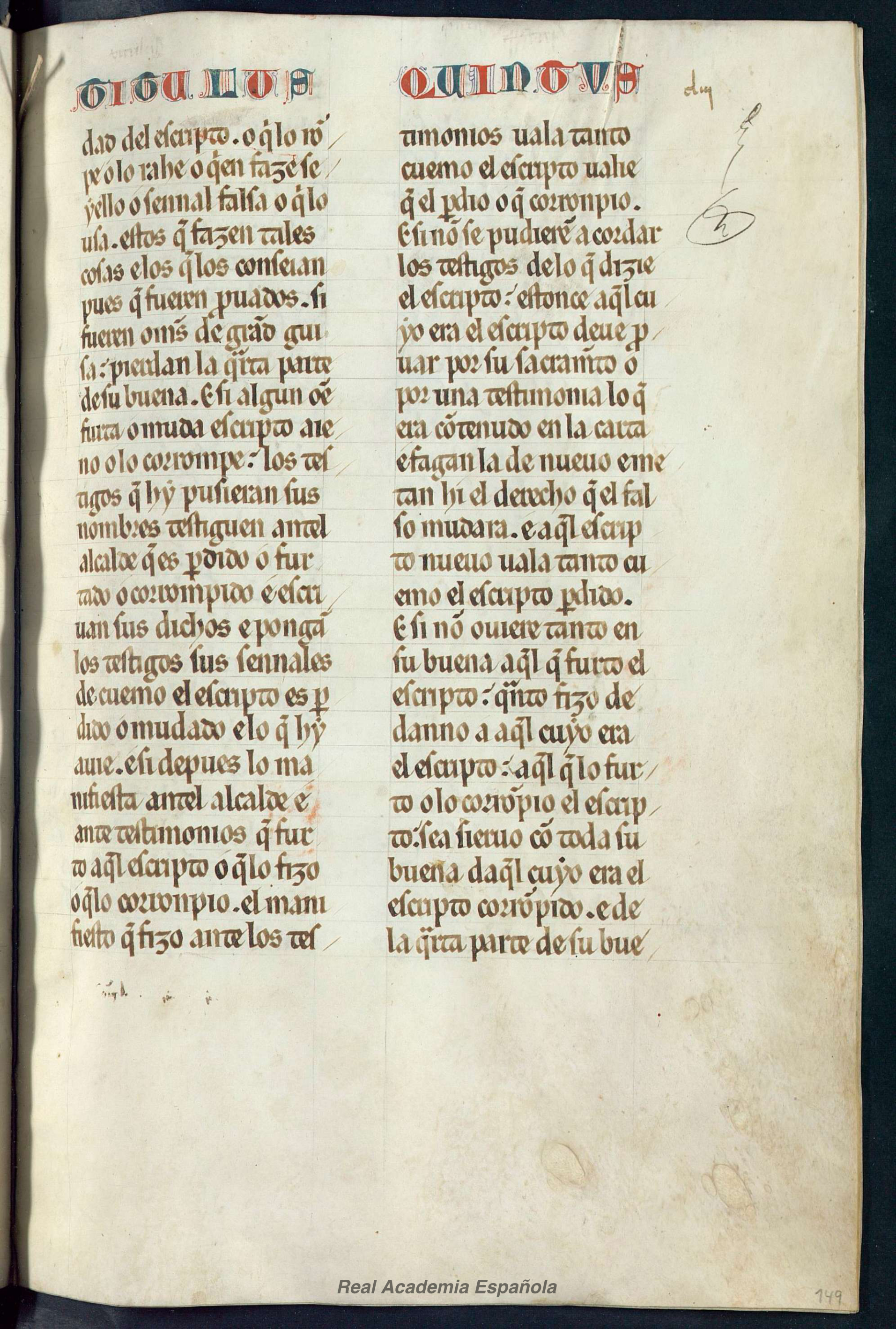 Folio 299 — RAE 54, Libro 7