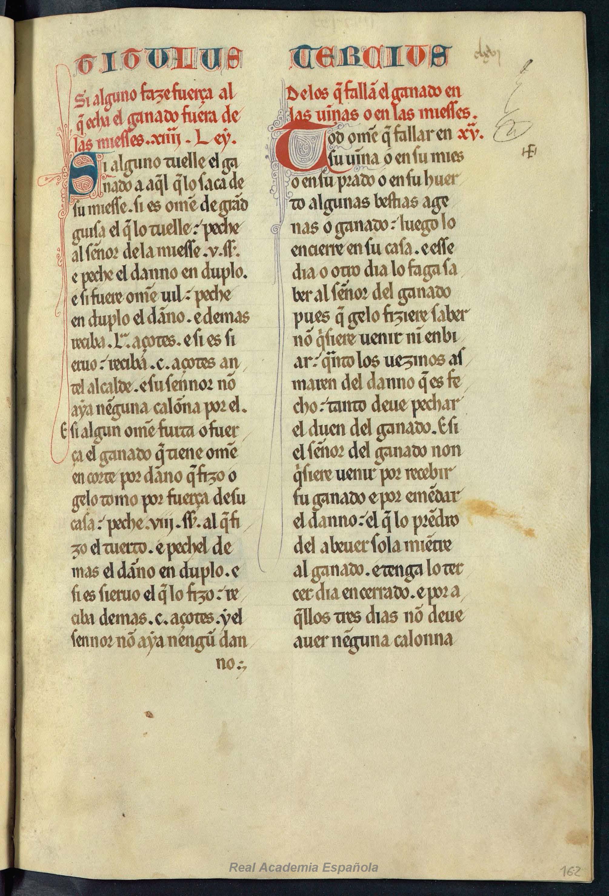 Folio 325 — RAE 54, Libro 8