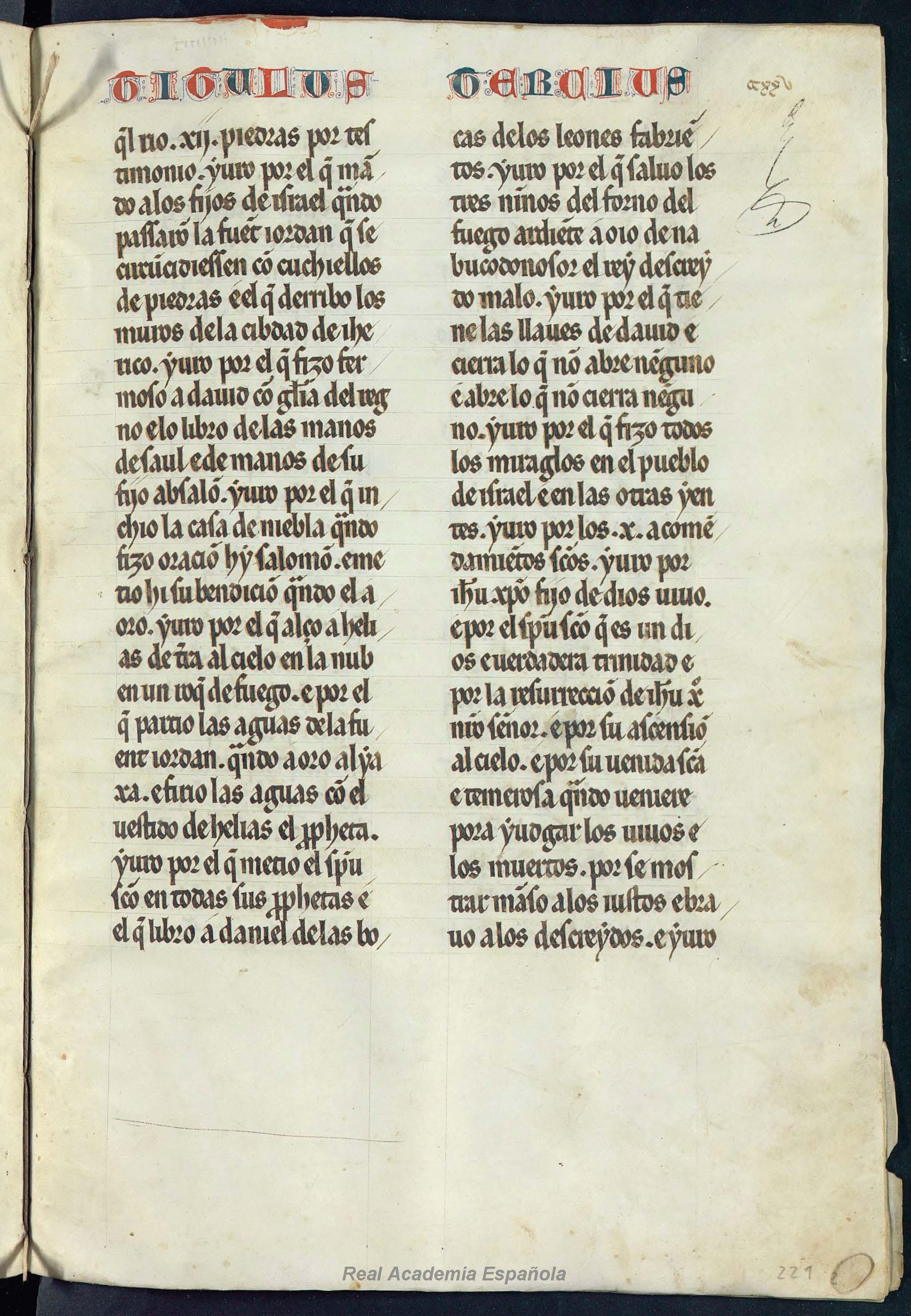 Folio 397 — RAE 54, Libro 12
