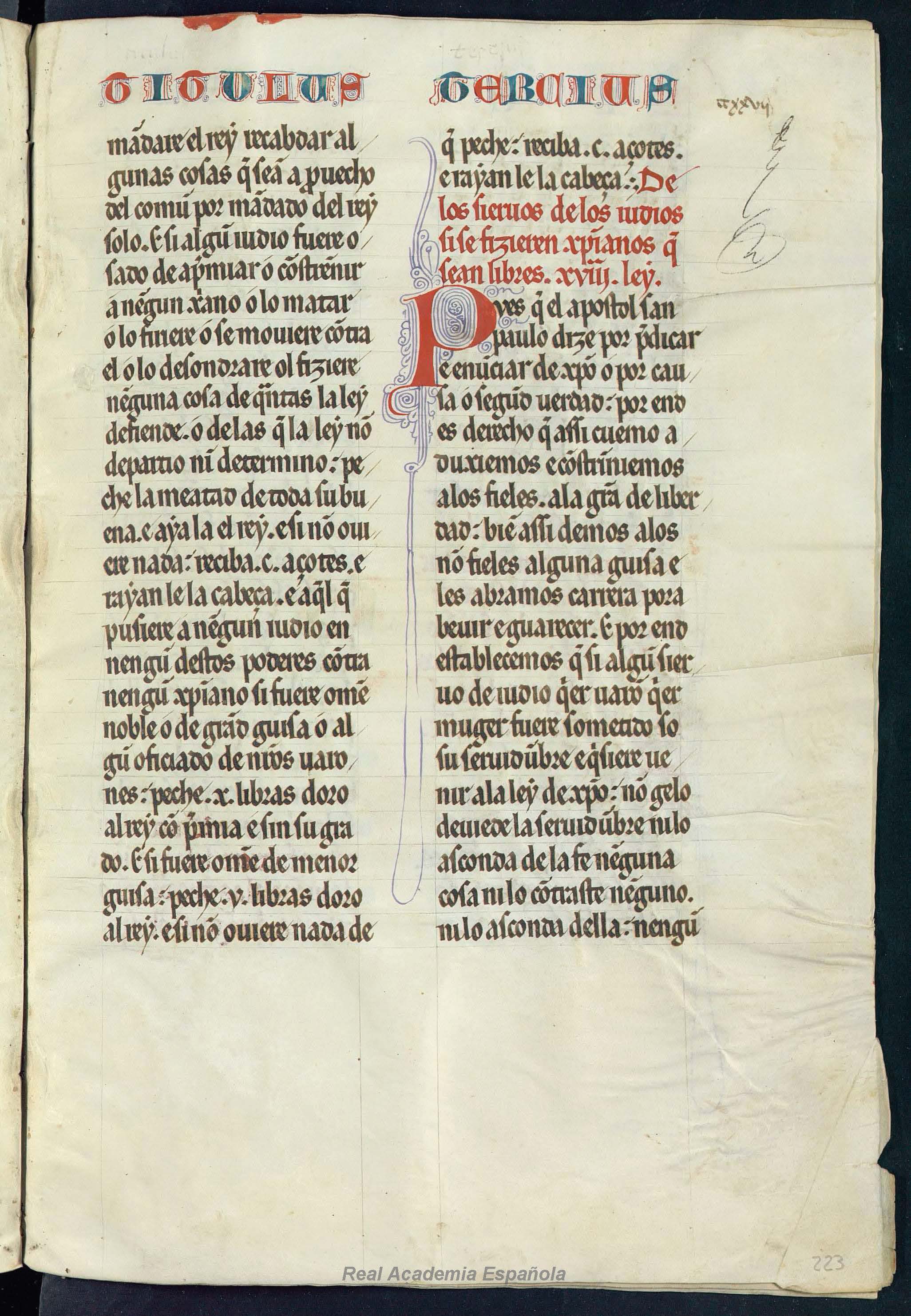 Folio 397 — RAE 54, Libro 12